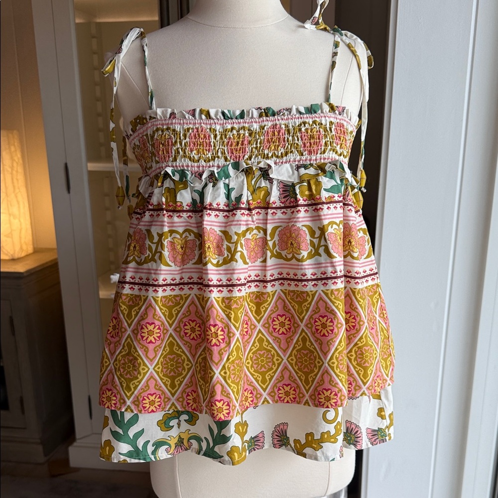 Floral Smocked Women's Top